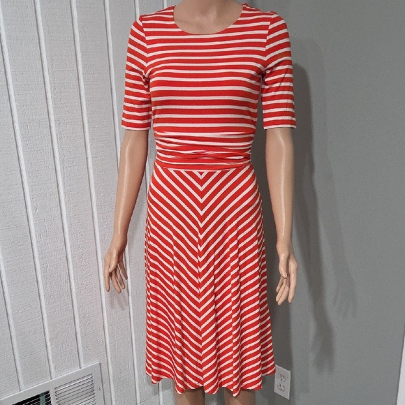 Hobbs Striped Dress - Picture 1 of 8